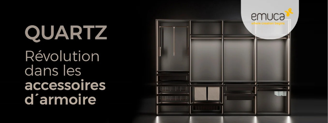 Mars 2025 - Quartz : La nouvelle gamme d'accessoires de dressing par EMUCA