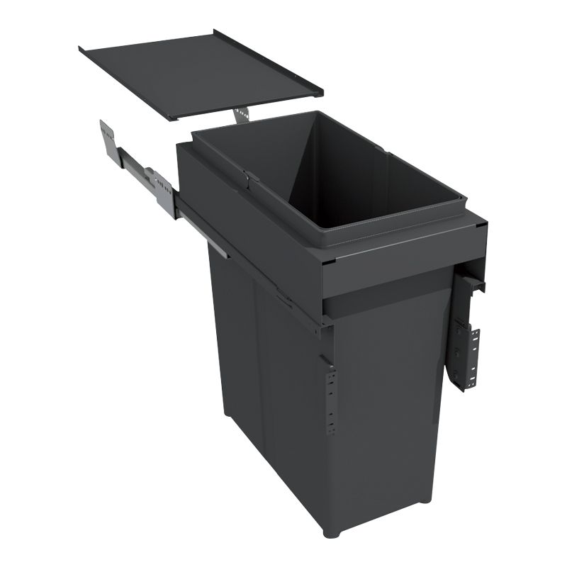 Poubelle coulissante suspendue 40L 1 bac