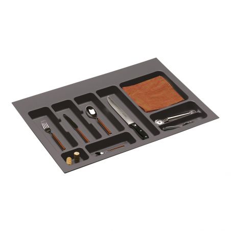 Range-couverts Anthracite pour caisson de 800 mm