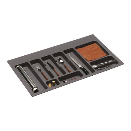 Range-couverts Anthracite pour caisson de 900 mm