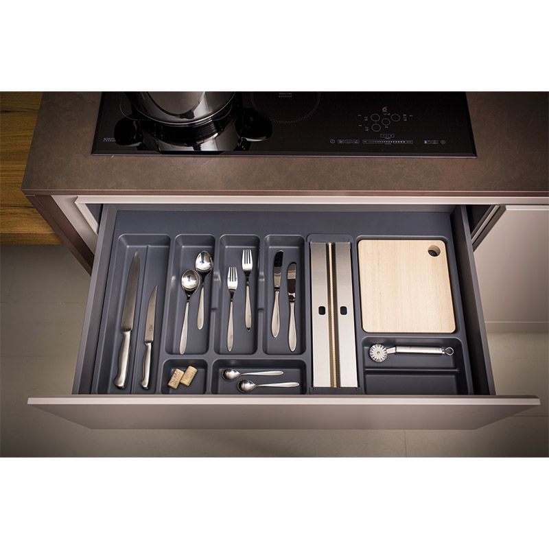 Range-couverts Anthracite pour caisson de 900 mm