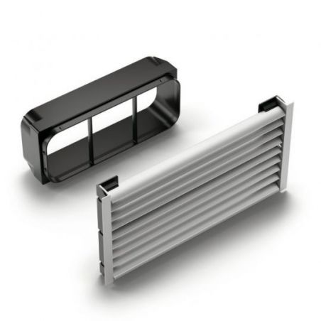 Kit de ventilation Compair® Prime Flow 150, Grille d'aération couleur acier inox Kit de ventilation Compair® Prime Flow 150, Grille d'aération couleur acier inox