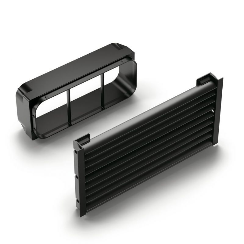 Kit de ventilation Compair® Prime Flow 150, Grille d'aération couleur noir mat