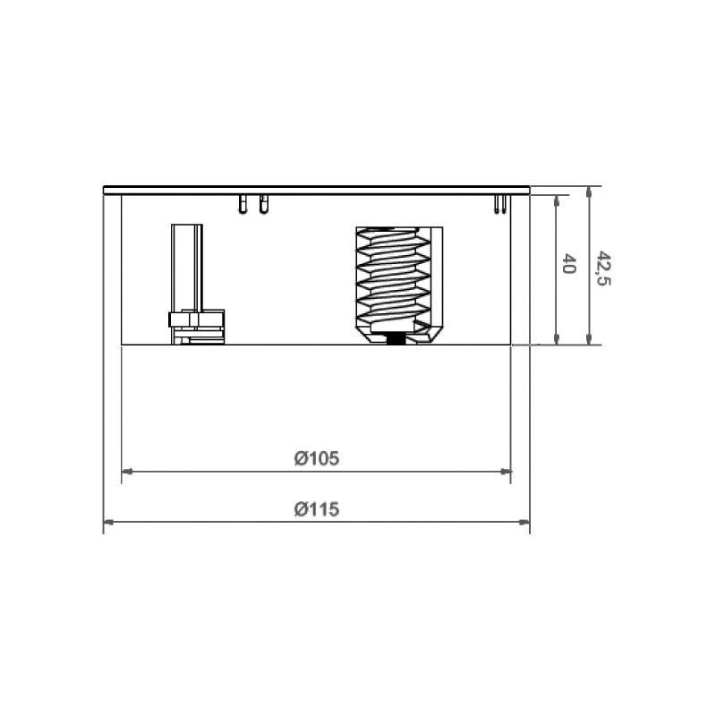 Borne Twist Inox 2 prises