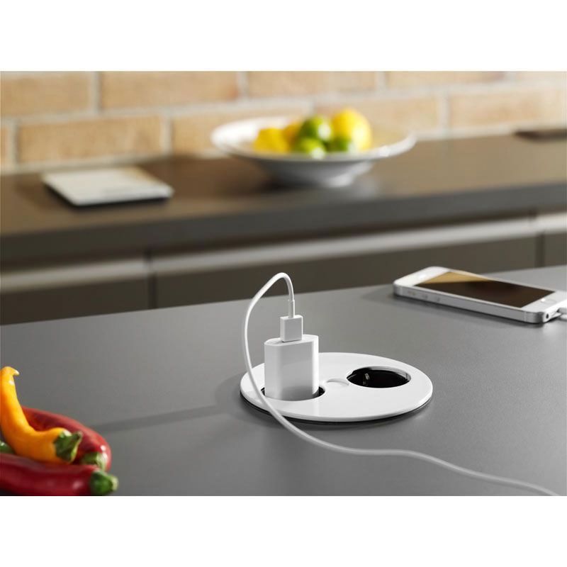 Bloc prises Twist Blanc 2 prises