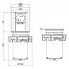 Bloc prises escamotable Elevator 2 prises Bloc prises escamotable Elevator 2 prises