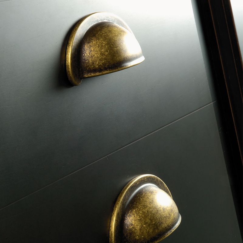 Poignée Marrakech, L 77 mm, entraxe 64 mm, Bronze