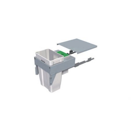 Poubelle coulissante suspendue 42,5L 2 bacs