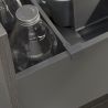 Lot de séparateurs pour intérieur de tiroirs Vertex et Concept pour caisson de 900 mm, Gris anthracite Lot de séparateurs pour intérieur de tiroirs Vertex et Concept pour caisson de 900 mm, Gris anthracite