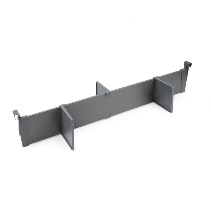 Lot de séparateurs pour intérieur de tiroirs Vertex et Concept pour caisson de 900 mm, Gris anthracite