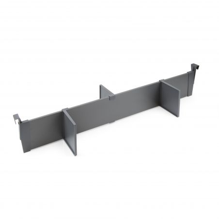 Lot de séparateurs pour intérieur de tiroirs Vertex et Concept pour caisson de 900 mm, Gris anthracite Lot de séparateurs pour intérieur de tiroirs Vertex et Concept pour caisson de 900 mm, Gris anthracite
