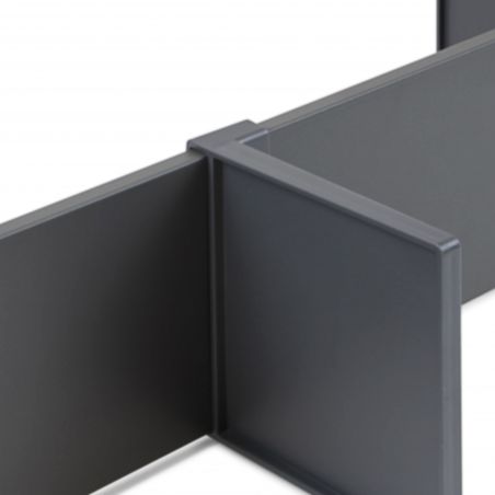 Lot de séparateurs pour intérieur de tiroirs Vertex et Concept pour caisson de 900 mm, Gris anthracite Lot de séparateurs pour intérieur de tiroirs Vertex et Concept pour caisson de 900 mm, Gris anthracite
