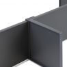Lot de séparateurs pour intérieur de tiroirs Vertex et Concept pour caisson de 900 mm, Gris anthracite Lot de séparateurs pour intérieur de tiroirs Vertex et Concept pour caisson de 900 mm, Gris anthracite