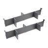 Lot de séparateurs pour intérieur de tiroirs Vertex et Concept pour caisson de 900 mm, Gris anthracite Lot de séparateurs pour intérieur de tiroirs Vertex et Concept pour caisson de 900 mm, Gris anthracite