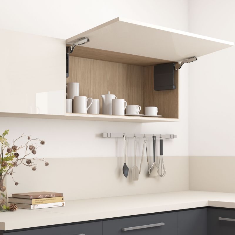 Compas Agile Smart pour porte relevable, Force 1600 - 3600, Blanc