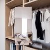 Miroir extractible pour intérieur d'armoire, Moka Miroir extractible pour intérieur d'armoire, Moka