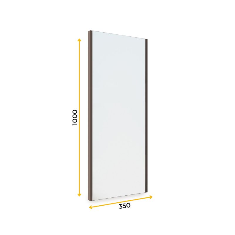 Miroir extractible pour intérieur d'armoire, Moka