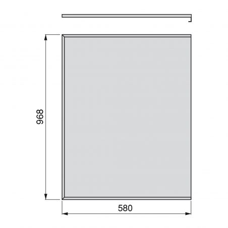 Tapis de protection 16 mm pour caisson de 1000 mm, Aluminium Tapis de protection 16 mm pour caisson de 1000 mm, Aluminium