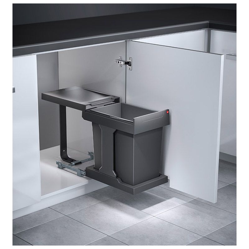 Poubelle coulissante 20L 1 bac