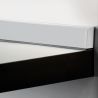 Lot de 2 profils d'étanchéité Miniline avec accessoires de montage, longueur 2,35m, Anodisé satiné Lot de 2 profils d'étanchéité Miniline avec accessoires de montage, longueur 2,35m, Anodisé satiné