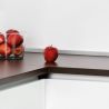 Lot de 2 profils d'étanchéité Miniline avec accessoires de montage, longueur 2,35m, Anodisé satiné Lot de 2 profils d'étanchéité Miniline avec accessoires de montage, longueur 2,35m, Anodisé satiné