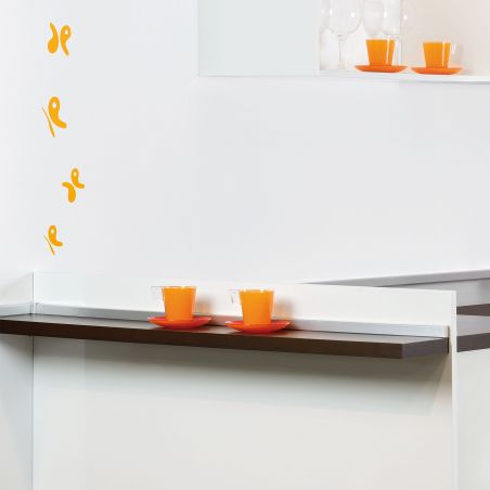 Lot de 2 profils d'étanchéité Miniline avec accessoires de montage, longueur 2,35m, Anodisé satiné Lot de 2 profils d'étanchéité Miniline avec accessoires de montage, longueur 2,35m, Anodisé satiné