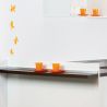 Lot de 2 profils d'étanchéité Miniline avec accessoires de montage, longueur 2,35m, Anodisé satiné Lot de 2 profils d'étanchéité Miniline avec accessoires de montage, longueur 2,35m, Anodisé satiné