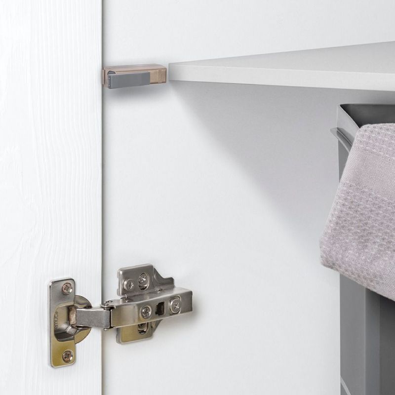 Lot de 10 pistons d'amortisseur de porte battante Mildy, Fermeture souple, Nickelé mat