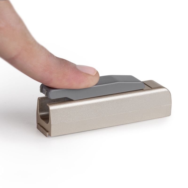 Lot de 10 pistons d'amortisseur de porte battante Mildy, Fermeture souple, Nickelé mat