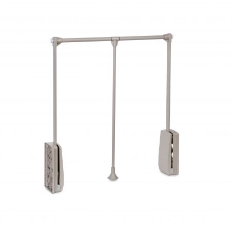 Penderie rabattable Hang pour armoire de largeur 450 à 600 mm, Gris