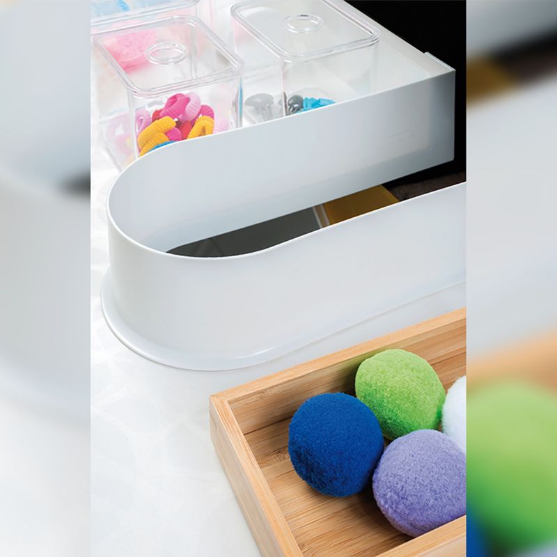 Lot de 10 courbes sous-évier pour tiroir de salle de bain, Gris