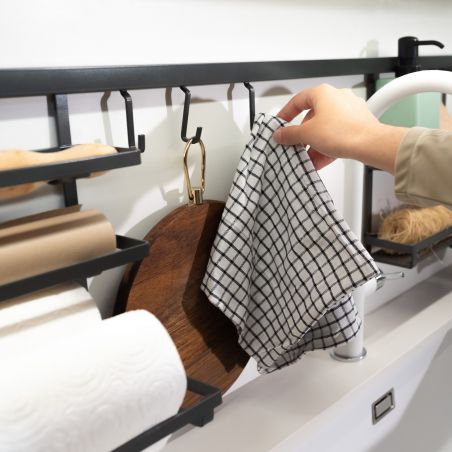 Barre de crédence Titane, 1,1 m, Gris anthracite