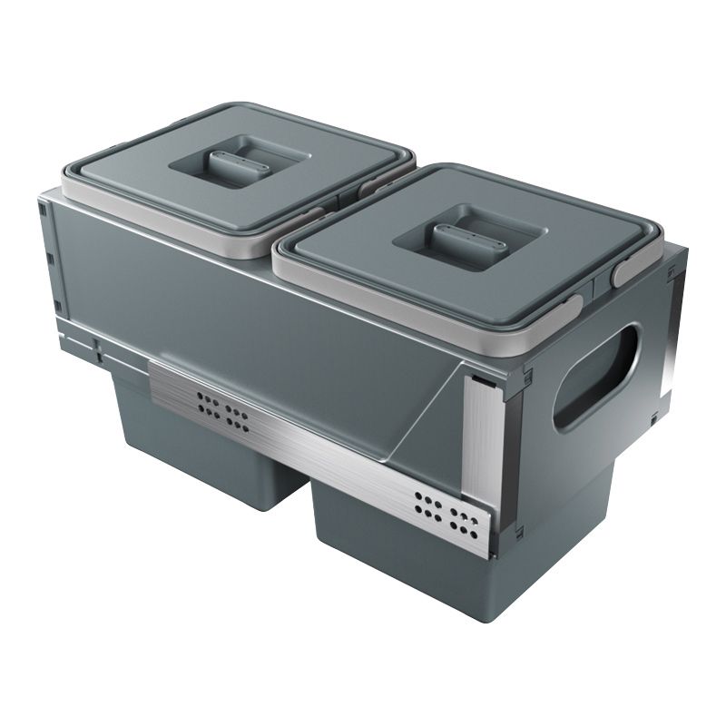 Poubelle coulissante suspendue 20L 2 bacs