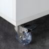 Lot de 4 Roulettes transparentes Slip avec platine de montage, Ø 75 mm Lot de 4 Roulettes transparentes Slip avec platine de montage, Ø 75 mm