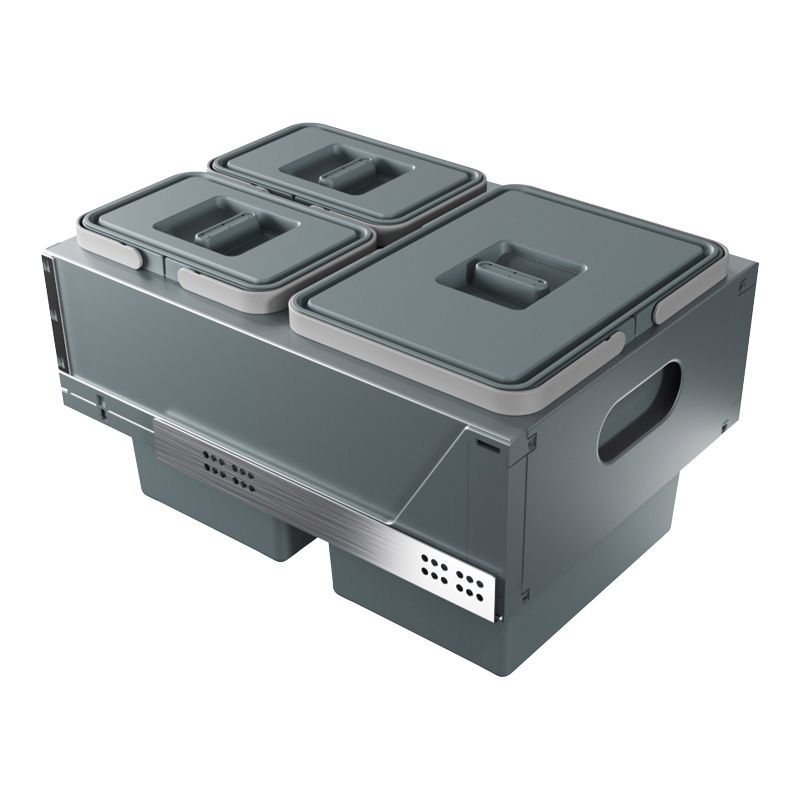 Poubelle coulissante suspendue 27L 3 bacs Poubelle coulissante suspendue 27L 3 bacs