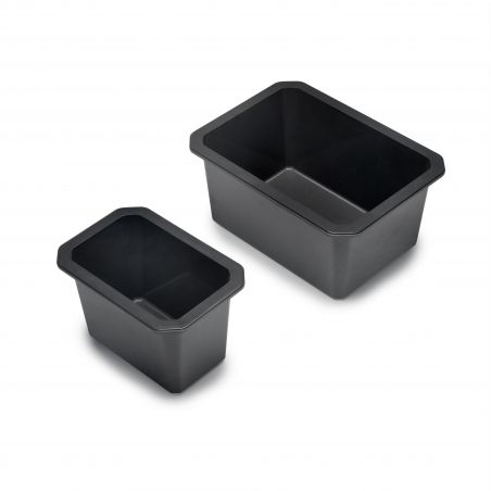 Kit de 4 bacs de rangement pour tiroirs de salle de bain, Gris anthracite Kit de 4 bacs de rangement pour tiroirs de salle de bain, Gris anthracite