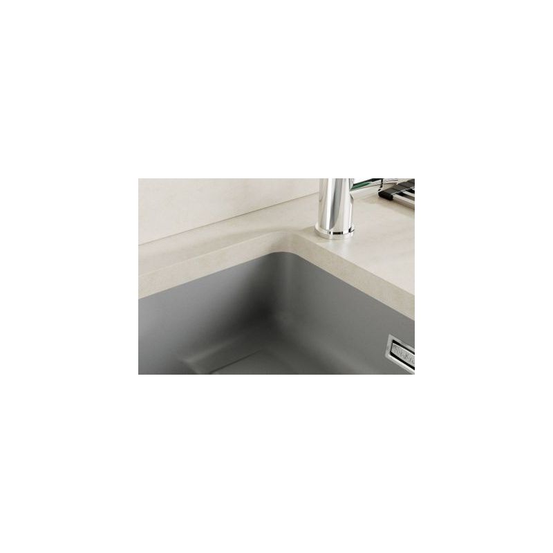 PickUP U - Lot Bac à encastrer par le bas, ardoise et mitigeur Arco 2, chromé