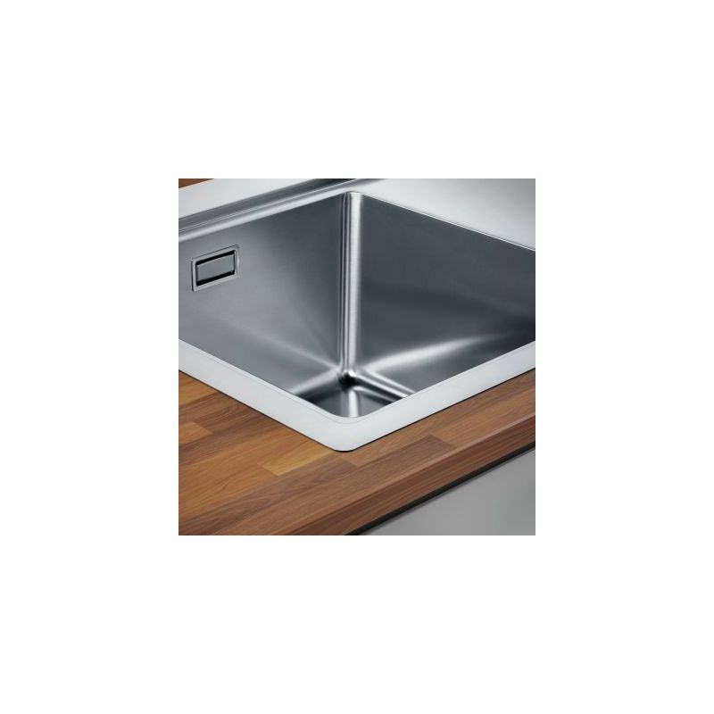 Corno Ora, Evier encastrable bac à gauche, acier inox