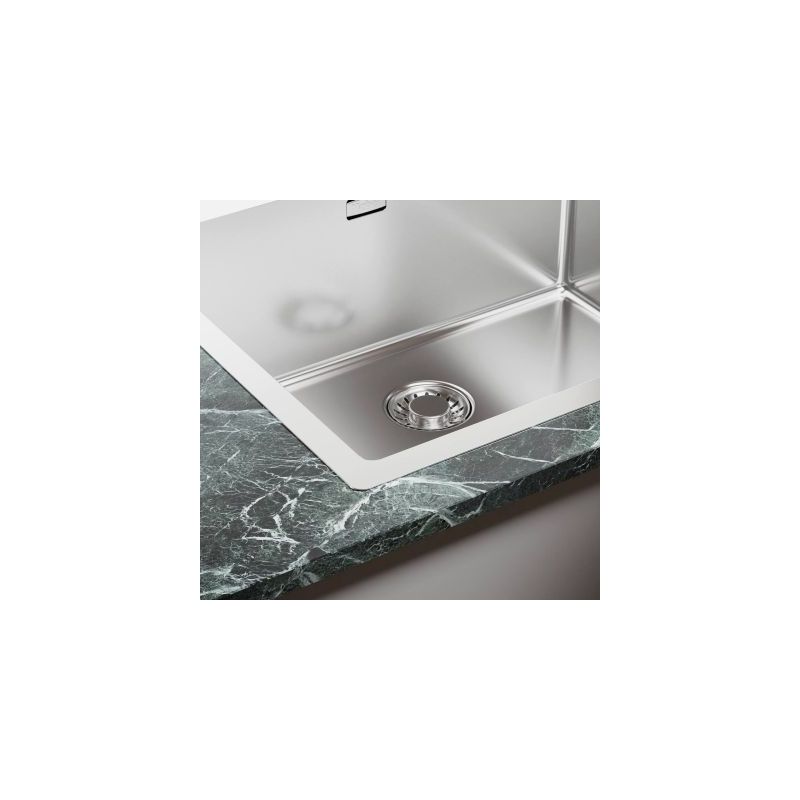 Corno Piu PR2, Evier encastrable, acier inox