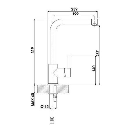 Lot Corto 780, Evier encastrable avec Robinetterie haute pression Gramix 1, Granite concrete Lot Corto 780, Evier encastrable avec Robinetterie haute pression Gramix 1, Granite concrete