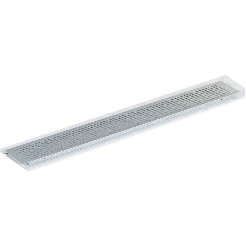 Grille d'aération aluminium, 440 x 70 mm, Argent