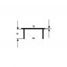Grille d'aération aluminium, 550 x 70 mm, Noir Grille d'aération aluminium, 550 x 70 mm, Noir
