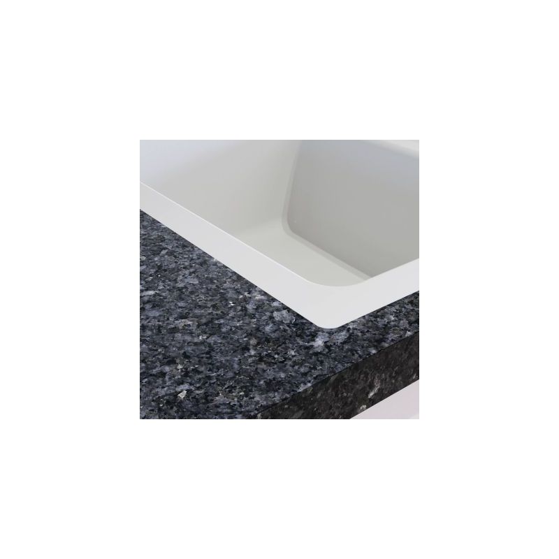 LineUP 1F, Evier à bord affleurant, blanc mat