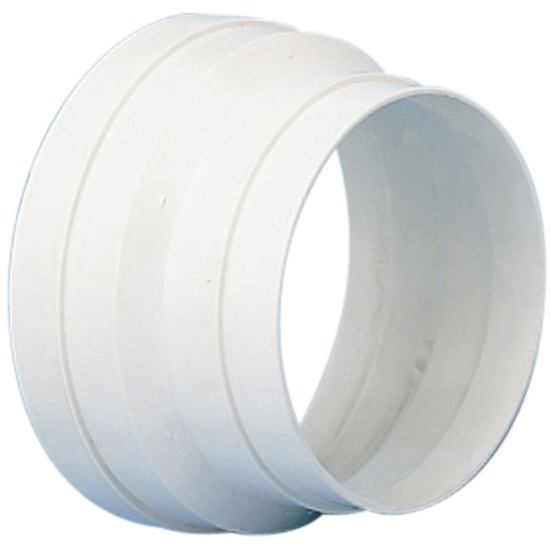 Réduction de conduit, diamètre 100/80mm, PVC