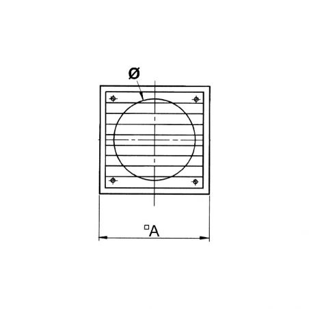 Volet de surpression, diamètre 125mm, PVC Volet de surpression, diamètre 125mm, PVC