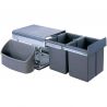 Poubelle d'angle pivotante et coulissante 32L 2 bacs Poubelle d'angle pivotante et coulissante 32L 2 bacs