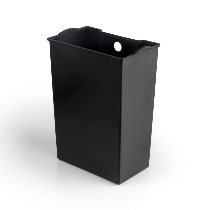 Poubelle rectangulaire extérieur avec ouverture à pédale, Blanc