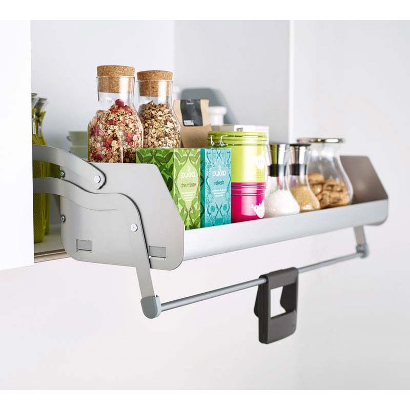 Etagère escamotable Imove 1 niveau pour caisson de 600mm, Gris