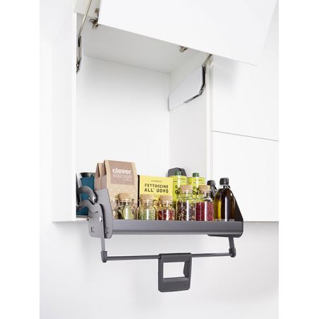 Etagère escamotable Imove 1 niveau pour caisson de 600mm, Anthracite Etagère escamotable Imove 1 niveau pour caisson de 600mm, Anthracite