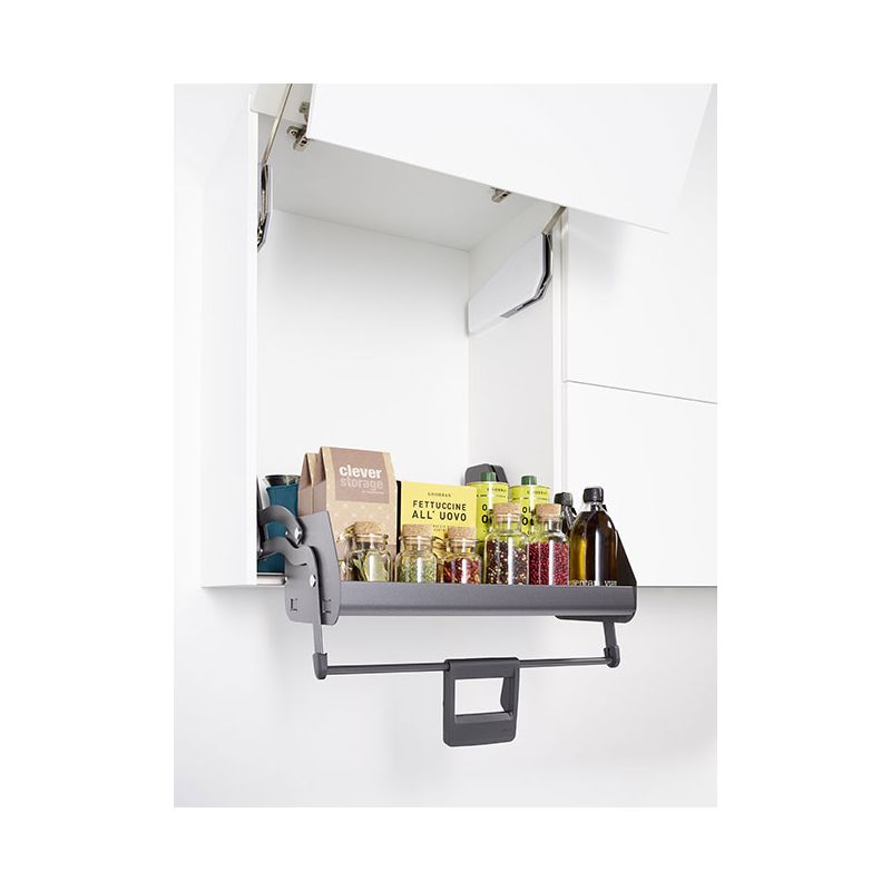 Etagère escamotable Imove 1 niveau pour caisson de 900mm, Gris